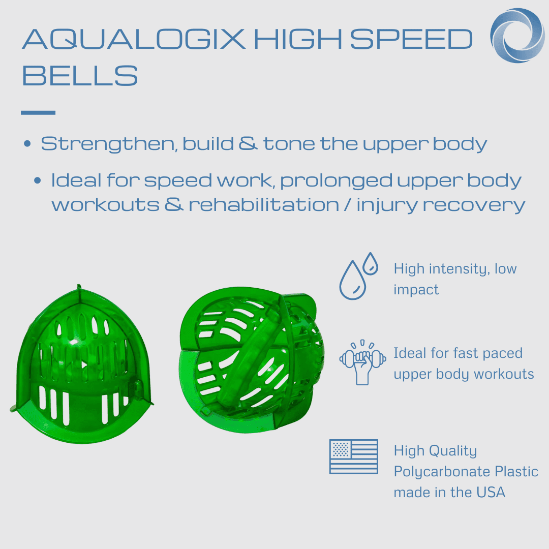 Aqualogix High Speed Training Bells - Green